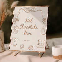 Baby is Brewing Handgezeichnete heiße Schokoladen-