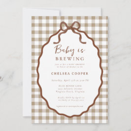 Baby is Brewing Neutral Baby Shower Invitation Einladung