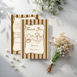 Baby is brewing retro stripes coffee baby shower dankeskarte<br><div class="desc">Baby is brewing retro stripes coffee baby shower thank you cards,  vintage retro brown stripes hand drawn coffee baby shower thank you  cards ,  hand writing baby shower thank you cards,  a baby is brewing baby shower thank you cards</div>