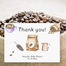 Baby ist Break Coffee Vielen Dank