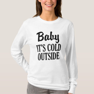 Baby ist es die Strickjacke der lustigen Frauen T-Shirt