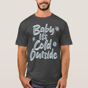 Baby ist es kalte Außenseiten-elegantes gefrorene T-Shirt