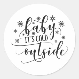 Baby ist es kalter äußerer Aufkleber des