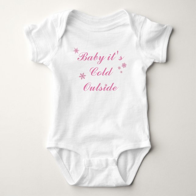 Baby ist es kalter äußerer baby strampler (Vorderseite)