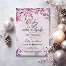 Baby ist kalt außerhalb Winter Pink Baby Girl Dusc