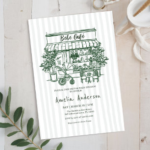 Baby ist unterwegs: Home-Café-Themen-BABY-Shower Einladung