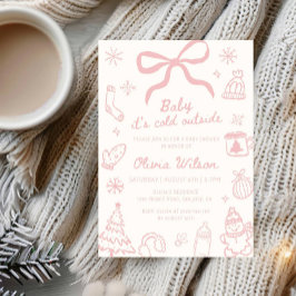 Baby It’s Cold Outside Winter Baby Shower Party Einladung