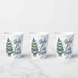 Baby, It’s Cold Outside Winter Boy Baby Shower Pappbecher
