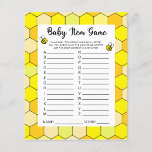 Baby Item Game. Baby Shower Game