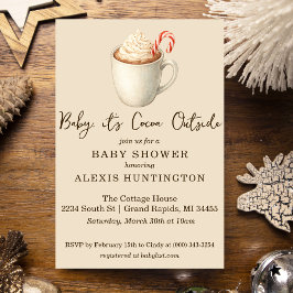 Baby, it's Cocoa Outside Baby Shower Invitation Einladung