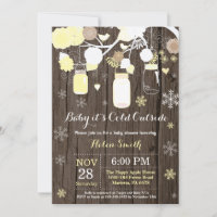 Baby its Cold Outdoor Mason Jar Baby Shower