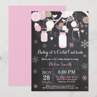 Baby its Cold Outdoor Mason Jar Baby Shower