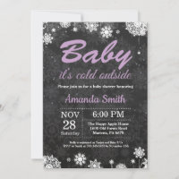 Baby its Cold Outdoor Snowflake Baby Shower