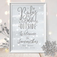 Baby It's Cold Outside Baby Dusche Begrüßungszeich