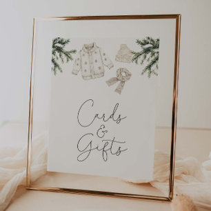 Baby It's Cold Outside Baby Duschkarten & Geschenk Poster