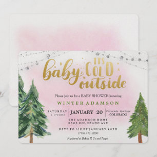 Baby It's Cold Outside Baby Shower Einladung