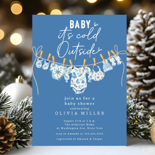 Baby It's Cold Outside Baby Shower Einladung