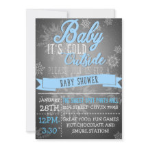 Baby It's Cold Outside Baby shower Invitation