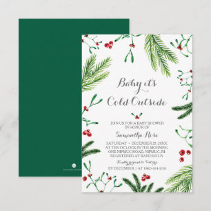 Baby It's Cold Outside Baby shower Invitation
