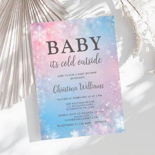 Baby It's Cold Outside Baby shower Invitation