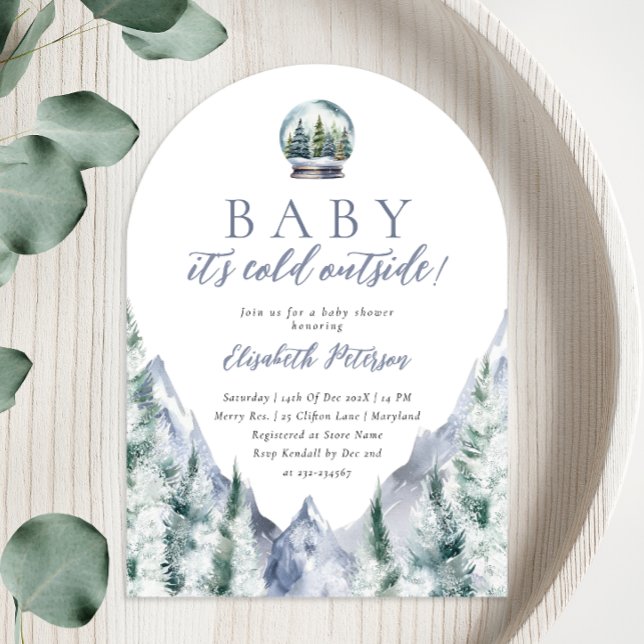Baby It's Cold Outside Baby shower Invitation (Créateur téléchargé)