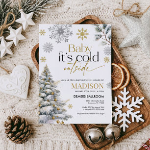 Baby It's Cold Outside Baby shower Invitation