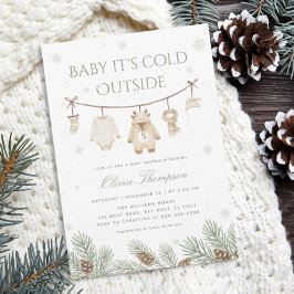 Baby It's Cold Outside Baby shower Invitation