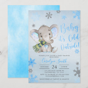 Baby It's Cold Outside Baby shower Invitation