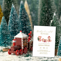Baby It's Cold Outside Bär Winter Babyparty