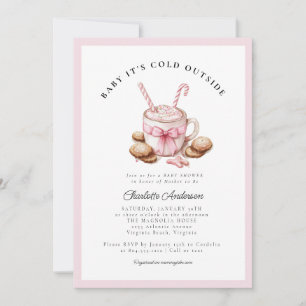 Baby It's Cold Outside Coquette Babyparty  Einladung