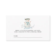 Baby It's Cold Outside Duwer Diaper Raffle Ticket