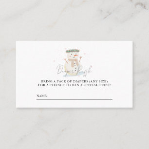 Baby It's Cold Outside Duwer Diaper Raffle Ticket