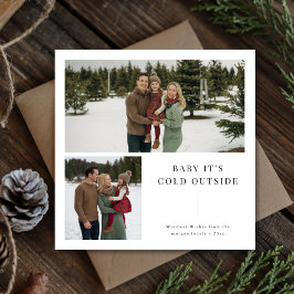 Baby It's Cold Outside Family 2 Foto Weihnachten