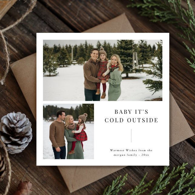 Baby It's Cold Outside Family 2 Foto Weihnachten (Von Creator hochgeladen)