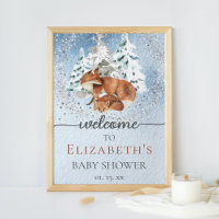 Baby It's Cold Outside Foxes Baby Shower Willkomme