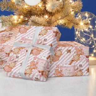 Baby It's Cold Outside mit Streifen Geschenkpapier
