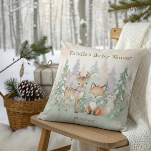 Baby It's Cold Outside Niedliche Winter-Waldlandsc Kissen