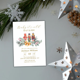 Baby It's Cold Outside Nussknacker-Baby-Party Einladung