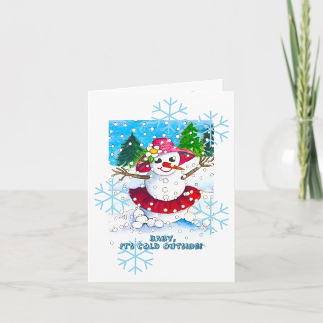Baby It's Cold Outside! Party Supplies Einladung (Vorderseite)