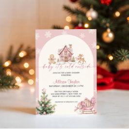 Baby It's Cold Outside Pink Girl Baby Shower Einladung