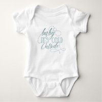 Baby It's Cold Outside Script Quote Baby Jumpsuit