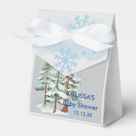 Baby its cold outside snowflake winter forest geschenkschachtel