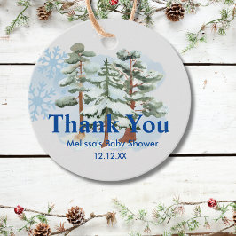 Baby its cold outside snowflake winter geschenkanhänger