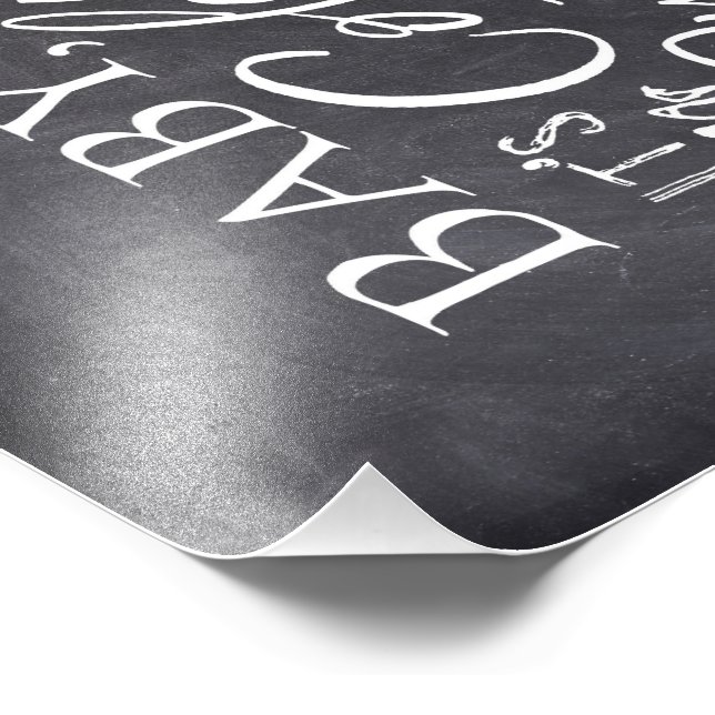 Baby It's Cold Outside Warm Beverage Bar Sign Fotodruck (Ecke)