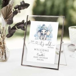 Baby It's Cold Outside Winter Baby Dusche Willkomm Poster