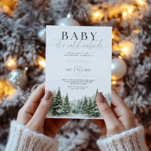Baby It's Cold Outside Winter Baby Shower Einladun