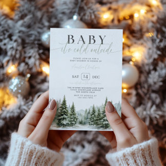 Baby It's Cold Outside Winter Baby Shower Einladun Einladung