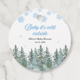 Baby It's Cold Outside Winter Baby Shower Geschenkanhänger