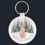 Baby It's Cold Outside Winter Bunny Baby Dusche Schlüsselanhänger<br><div class="desc">Baby It's Cold Outside Winter Bunny Baby Dusche bevorzugen personalisierte Schlüsselketten.</div>