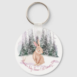 Baby It's Cold Outside Winter Bunny Baby Dusche Schlüsselanhänger